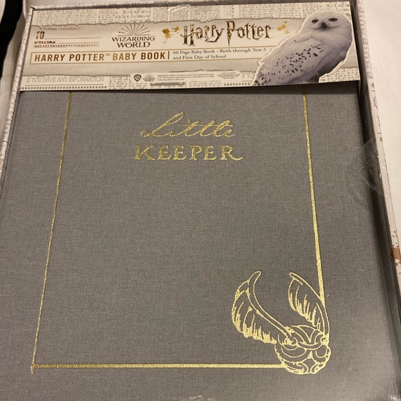 Warner Bros. Harry Potter Baby Book - Gray and Gold - Picture 1 of 2
